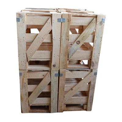 Export-compliant fully closed wooden box, ISPM-15 certified wooden packaging for international shipment.